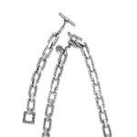 LH Scroll Rectangular Full Link 18" - 21" Necklace