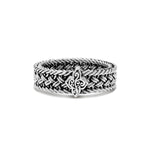 Petite Textile weave Alhambra Single Station Ring (6mm)