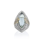 Green Quartz, 18K Gold and Sterling Silver Ring - Lois Hill Jewelry