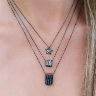 Colored Diamond & Black Rhodium