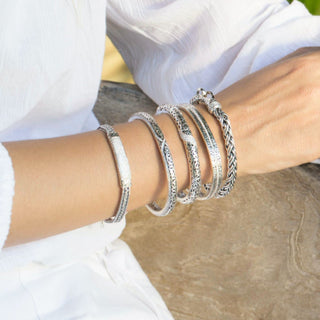 Lois Hill Signature Scroll with Diamond Accent Cuff