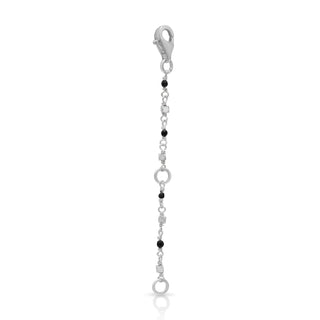 LH Scroll with Matte Black Onyx 4mm Wire-Wrapped Necklace