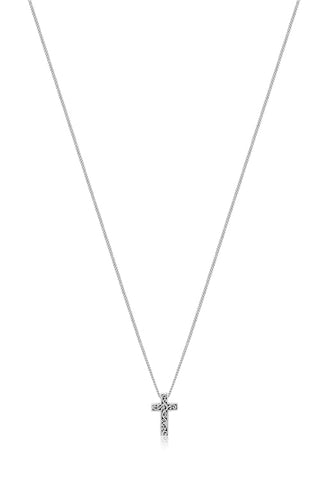 Small Classic Signature Scroll Cross Pendant - Lois Hill Jewelry