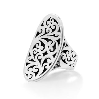 Cutout Scroll Saddle Ring - Lois Hill Jewelry