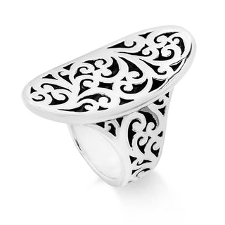Cutout Scroll Saddle Ring - Lois Hill Jewelry
