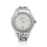 Lois Hill Classic Women's Watch with Handwoven Sterling Silver Figure-8 Band (Only 2 pcs left!)