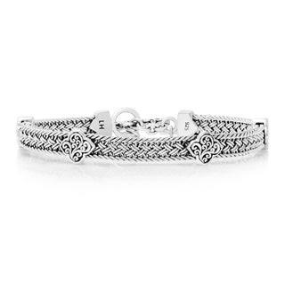 Clover Alhambra (6mm) Textile Weave Station Bracelet