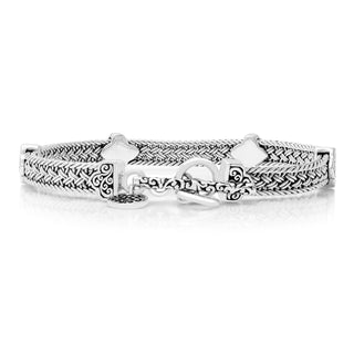 Clover Alhambra (6mm) Textile Weave Station Bracelet