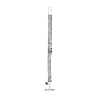 Alhambra Scroll (9mm) ID Textile Weave Bracelet