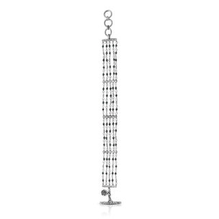 Hematite Beads 5-Strands with Scroll Bars Toggle Bracelet