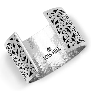 LH Large Hand Carved LH Scroll Cuff (40mm)