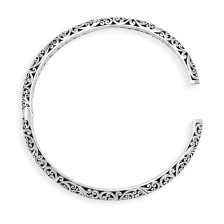 LH Classic Intricate Signature Scroll Rounded Bangle (5mm)