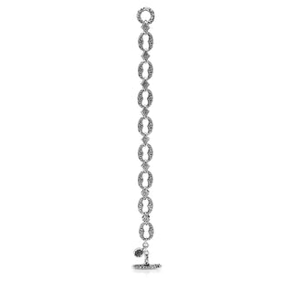 Stylized LH Scroll Link Bracelet