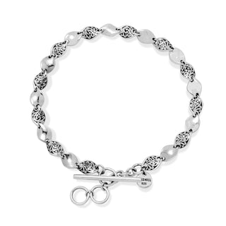 LH Scroll Baby Twist Link Bracelet