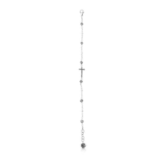Petite Sideways Cross Wire Wrapped Bracelet