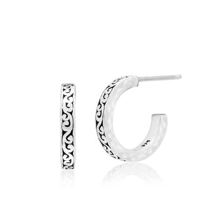 Petite LH Signature Scroll Stud Earrings
