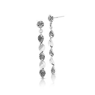LH Scroll Baby Twist Link Drop Earring
