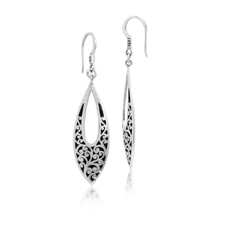 LH Scroll Marquise Earrings