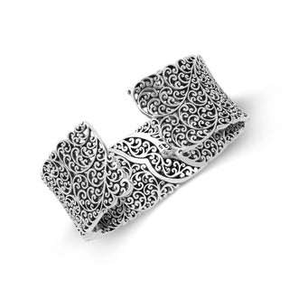 18K Gold and Diamond (.25 cts) Chevron on LH Silver Cuff