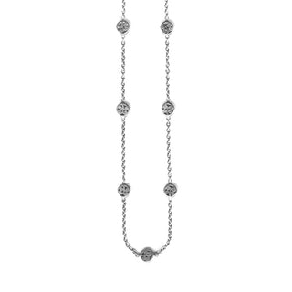 LH Scroll Mini Disc Necklace