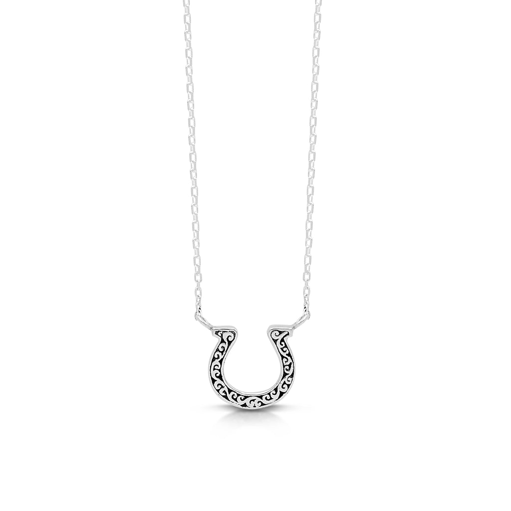 Horse Shoe Shaped Pendant Necklace – Lois Hill Jewelry