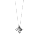 Maltese Cross Square Sided Charm Necklace