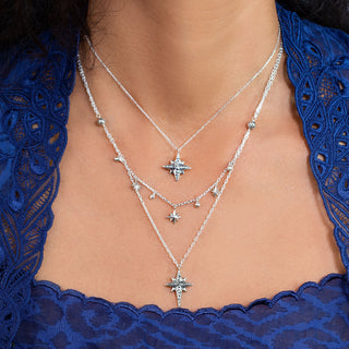 LH Scroll Star Bright Necklace