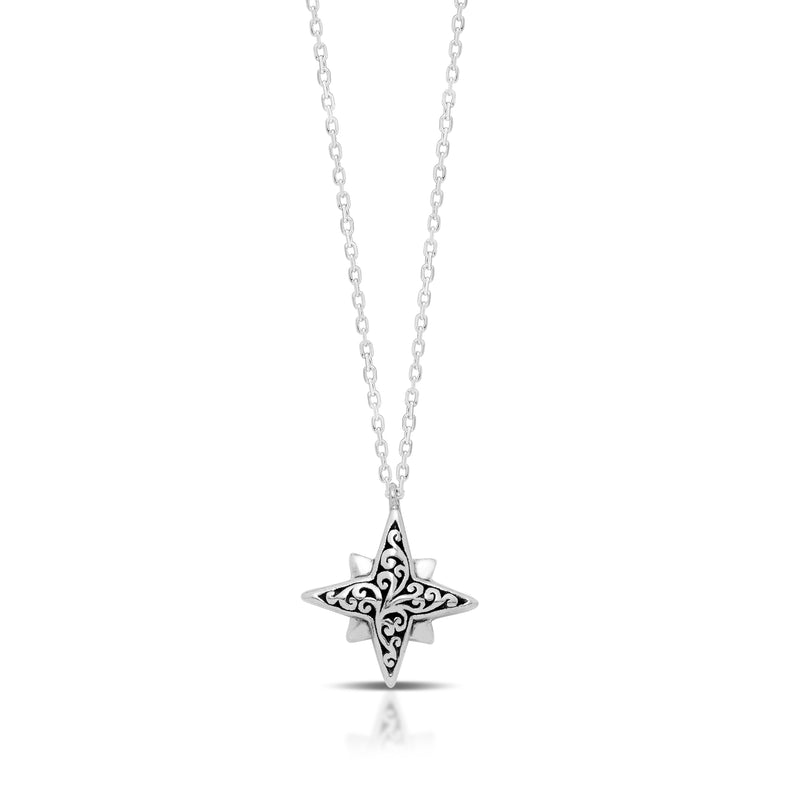 LH Scroll Star Bright Necklace