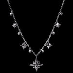 LH Scroll Star Bright Pendant and Star Bright Dangle Necklace