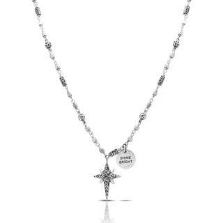"Shine Bright"  Wire Wrapped Petite Bead Necklace 17" - 20"
