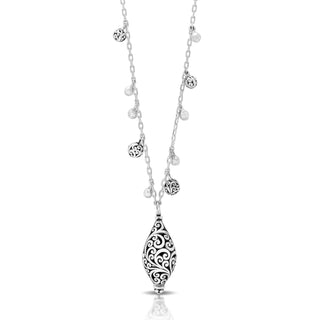 Marquise Bauble and Dangle Necklace