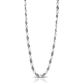 LH Scroll Baby Twist Link Necklace 18" - 22"