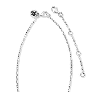 LH Scroll Baby Twist Link Necklace with Single Chain 17" - 21"