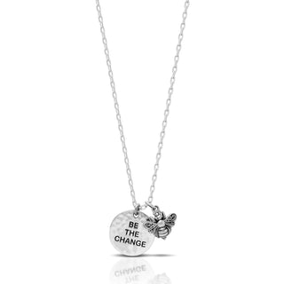 "Be the Change" with Bee Charm Necklace