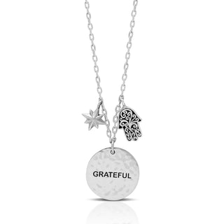 "Grateful" Charm Necklace