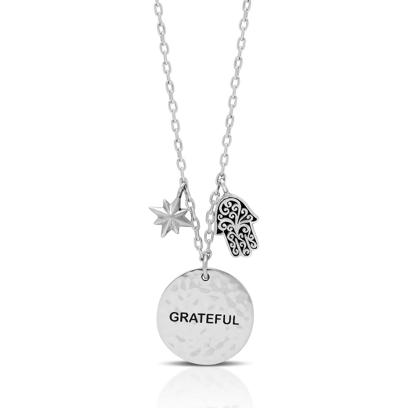 "Grateful" Charm Necklace