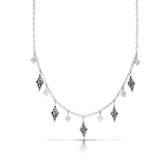 LH Classic Signature Small Diamond Shaped Dangle Necklace
