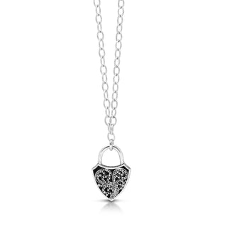 Lois Hill Sterling Silver Padlock 18" Necklace