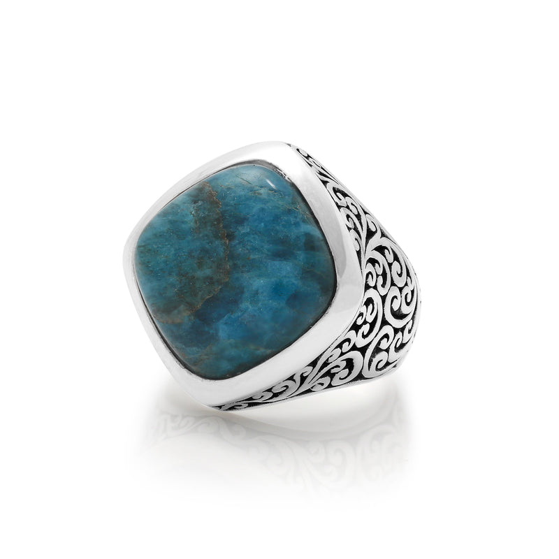 Lois Hill Sterling Silver Ring with Stone Apatite