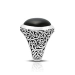 Lois Hill Sterling Silver Ring with Stone Black Onyx