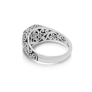 "Personalized" Small Square Alphabet Signet Ring