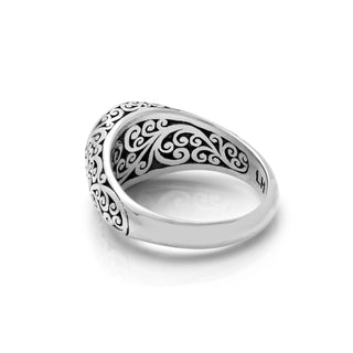 "Personalized" Small Round Alphabet Signet Ring