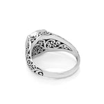 LH Scroll Alhambra Stylized Signet Ring