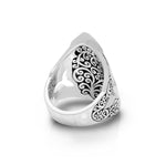 LH Intricate Scroll Marquise Stylized Ring