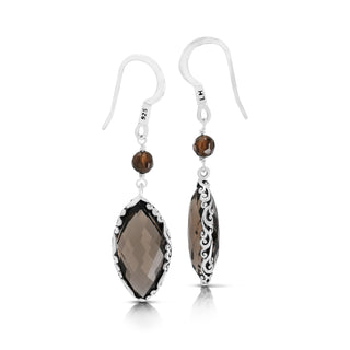 Smoky Quartz Marquise Dangle Earring