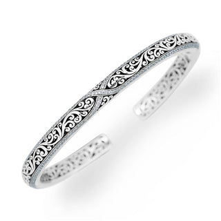 Criss-Cross Diamond Cuff - Lois Hill Jewelry