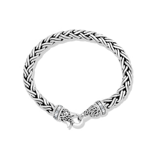 Diamond Orbit with Lobster Clasp Closure Hand-woven Bracelet