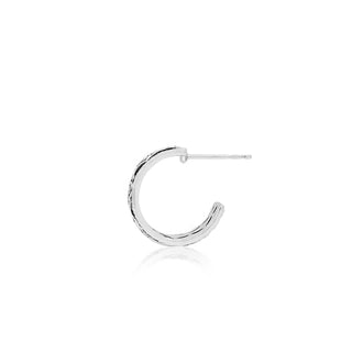 Diamond Scroll Baby Hoops - Lois Hill Jewelry