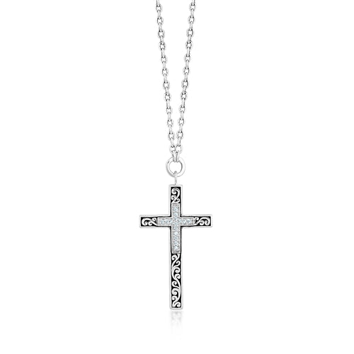 Classic Diamond Cross Necklace - Lois Hill Jewelry