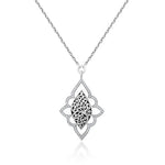 Classic Diamond and Scroll Necklace - Lois Hill Jewelry